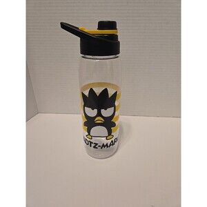 Badtz-Maru Stripe Water Bottle 20oz Sanrio Unused No Tags 2023 Silver Buffalo
